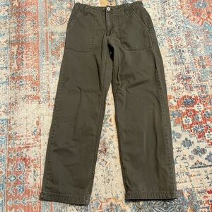 Old Navy cotton green wide-leg pants